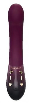 Фиолетовый вибратор Kurve с двумя моторами - 19,4 см. фото 2 — pink-kiss