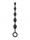 Черная анальная цепочка №03 Anal Chain - 30 см. фото 3 — pink-kiss