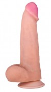 Телесный фаллоимитатор HUMAN COPY 8,8" - 21,5 см. фото 1 — pink-kiss