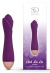 Фиолетовый вибратор Ooh La La Flower Vibrator - 18 см. фото 4 — pink-kiss