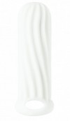 Белый фаллоудлинитель Homme Wide - 13 см. фото 1 — pink-kiss