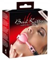 Силиконовый кляп-шар розового цвета Bad Kitty  фото 4 — pink-kiss