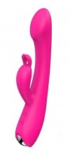 Ярко-розовый вибратор-кролик ANAS для G-стимуляции фото 1 — pink-kiss