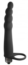 Черная вибронасадка для двойного проникновения Bramble - 16,5 см. фото 1 — pink-kiss