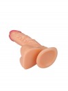 Телесный фаллоимитатор на присоске Sensual - 16,8 см. фото 5 — pink-kiss