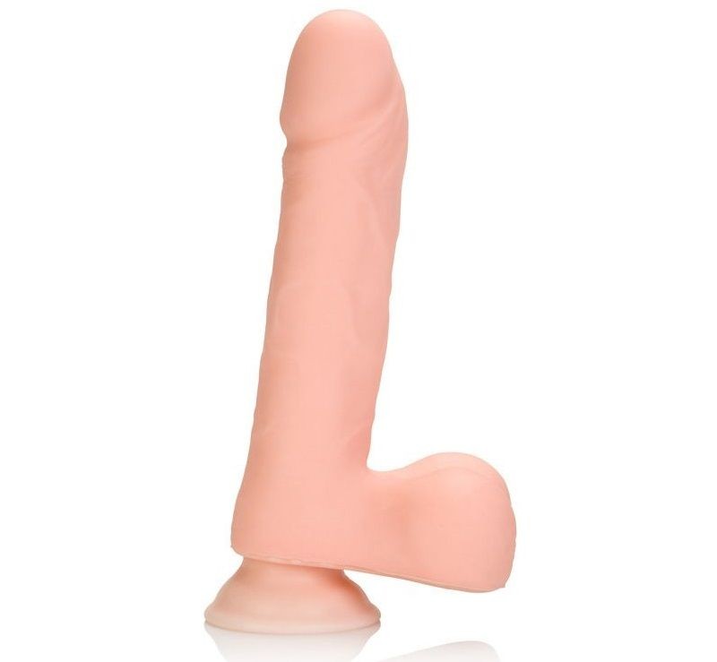 Реалистичный телесный фаллос Pure Skin Player Dongs with Suction Cup 6.25" - 21 см. фото 1 — pink-kiss