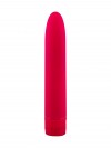 Малиновый матовый пластиковый вибратор - 14 см. фото 1 — pink-kiss