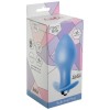 Голубая анальная вибропробка Bulb Anal Plug - 10 см. фото 2 — pink-kiss
