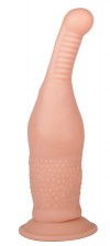 Анальный телесный стимулятор на присоске - 16,5 см. фото 1 — pink-kiss