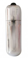 Серебристая вибропуля Erowoman-Eroman - 5,5 см. фото 1 — pink-kiss