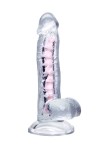 Прозрачный гибкий фаллоимитатор Paret - 18 см. фото 1 — pink-kiss