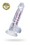 Прозрачный гибкий фаллоимитатор Paret - 18 см. фото 2 — pink-kiss