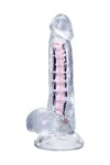 Прозрачный гибкий фаллоимитатор Paret - 18 см. фото 3 — pink-kiss