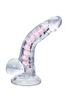 Прозрачный гибкий фаллоимитатор Paret - 18 см. фото 4 — pink-kiss