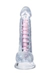 Прозрачный гибкий фаллоимитатор Paret - 18 см. фото 5 — pink-kiss