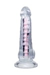 Прозрачный гибкий фаллоимитатор Paret - 18 см. фото 6 — pink-kiss