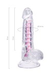 Прозрачный гибкий фаллоимитатор Paret - 18 см. фото 12 — pink-kiss