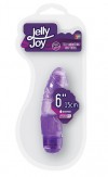 Фиолетовый вибромассажёр JELLY JOY 6INCH 10 RHYTHMS - 15 см. фото 2 — pink-kiss
