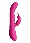 Розовый вибромассажер May Pulse-Wave & C-spot & G-Spot Rabbit - 22 см. фото 3 — pink-kiss