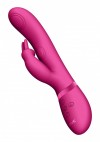 Розовый вибромассажер May Pulse-Wave & C-spot & G-Spot Rabbit - 22 см. фото 4 — pink-kiss
