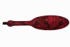 Красная овальная шлепалка с цветочным принтом - 35,5 см. фото 3 — pink-kiss
