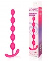 Ярко-розовая анальная цепочка Cosmo - 22,3 см. фото 2 — pink-kiss