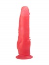 Розовый фаллоимитатор с шипами для клиторальной стимуляции - 17,8 см. фото 2 — pink-kiss