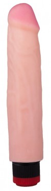 Реалистичный вибромассажер с встроенным пультом - 21 см. фото 1 — pink-kiss