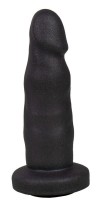 Черная реалистичная насадка-фаллоимитатор с головкой - 13 см. фото 1 — pink-kiss