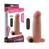 Реалистичная насадка на пенис с вибропулей - 17,8 см. фото 2 — pink-kiss