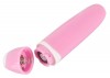 Нежно-розовая двойная вибронасадка на палец Vibrating Finger Extension - 17 см. фото 7 — pink-kiss