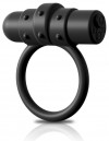 Черное перезаряжаемое эрекционное кольцо Vibrating Silicone C-Ring фото 1 — pink-kiss