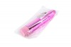 Розовый глянцевый пластиковый вибратор - 14 см. фото 3 — pink-kiss