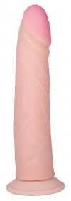 Фаллоимитатор с венками ART-Style №31 на присоске - 20,5 см. фото 1 — pink-kiss