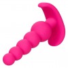 Розовая анальная елочка для ношения Cheeky X-5 Beads - 10,75 см. фото 4 — pink-kiss