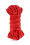 Красная веревка для фиксации - 10 м. фото 1 — pink-kiss