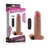 Реалистичная насадка на пенис с вибрацией и подхватом - 17,8 см. фото 2 — pink-kiss