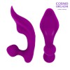 Фиолетовый массажёр с 9 режимами вибрации и пультом ДУ фото 2 — pink-kiss