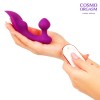 Фиолетовый массажёр с 9 режимами вибрации и пультом ДУ фото 6 — pink-kiss