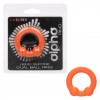 Оранжевое эрекционное кольцо Liquid Silicone Dual Ball Ring фото 3 — pink-kiss