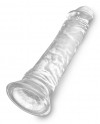 Прозрачный фаллоимитатор 8 Inch Dildo - 21,8 см. фото 3 — pink-kiss