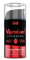 Жидкий интимный гель с эффектом вибрации Vibration! Strawberry - 15 мл. фото 1 — pink-kiss