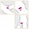 Ярко-розовый вибромассажер Couples Choice Massager фото 7 — pink-kiss