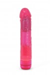 Розовый мультискоростной вибратор AMBER - 17 см. фото 1 — pink-kiss