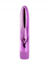 Лиловый глянцевый пластиковый вибратор - 14 см. фото 1 — pink-kiss