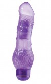 Фиолетовый гелевый вибратор JELLY JOY 7INCH 10 RHYTHMS PURPLE - 17,5 см. фото 1 — pink-kiss