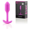 Розовая пробка для ношения B-vibe Snug Plug 1 - 9,4 см. фото 1 — pink-kiss