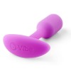 Розовая пробка для ношения B-vibe Snug Plug 1 - 9,4 см. фото 2 — pink-kiss