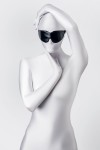 Черная маска Anonymo из искусственной кожи фото 4 — pink-kiss