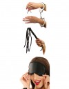 Набор для эротических игр Lover's Fantasy Kit - наручники, плетка и маска фото 3 — pink-kiss
